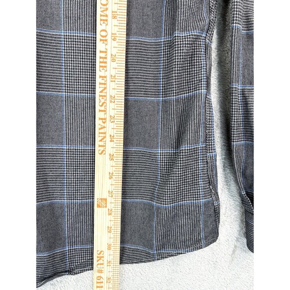Eddie Bauer Flannel Gray Plaid Shirt 100% Cotton Button Up Men's Size TXL - Picture 7 of 7